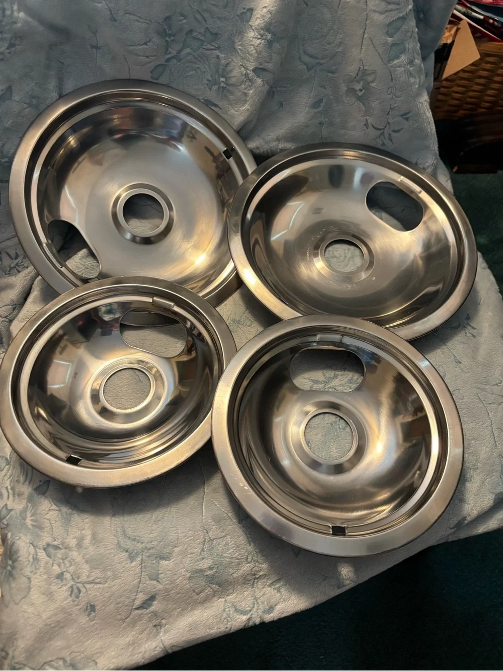 Stovetop Replacement Drip Pans-Silver